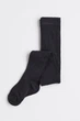Колготки бавовняні однотонні для дівчинки H&M 0665542038 098-104 см (2-4 years) сірий - зображення 1