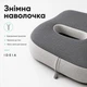 Ортопедическая подушка для сидения IDEIA Memory Foam 43х38х10 см серая (8-36375) - изображение 6