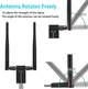 USB Wi-Fi адаптер AC1300 1300 Мбіт/с, USB 3.0, Dual Band 2.4/5 ГГц, 2 антени 5 dBi, MU-MIMO, для ПК та ноутбука, Windows 11/10/8/7, Mac OS - зображення 6