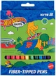 Фломастеры Kite Hot Wheels Skate круглые односторонние набор 12 цветов (HW25-447-2) - изображение 1