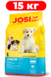 Сухий корм для цуценят і молодих собак JosiDog Junior 15кг - зображення 1