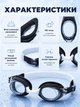 Окуляри для плавання універсальні дитячі дорослі Newt Swim Goggles темно-сірі з білим NE-PL-700-GN - зображення 2