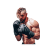Боксерські рукавиці RDX BOXING GLOVES F15 чорний 16 унцій (BGR-F15MB) - зображення 4