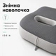 Подушка офисная ортопедическая для сидения IDEIA 43х38х10 см с эффектом памяти с наволочкой - изображение 5