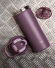 Шейкер спортивний SmartShake металевий Insulated Steel 750ml Plum - изображение 3
