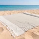 Пляжне покривало для пляжа пікніка Breeze Beige пляжний килимок підстилка на море пляж 200*220 см - зображення 1