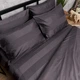 Комплект постельного белья Moon&Star Satin Stripe Dark Graphite Евро 200х220 наволочки 4х70х70 (MS-820016919) - изображение 6