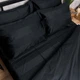Комплект постельного белья Moon&Star Satin Stripe Deep Black Евро 200х220 наволочки 2х40х60 (MS-820016950) - изображение 6