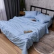 Комплект постільної білизни Moon&Star Satin Stripe Sky Stripe євро 200х220 наволочки 4х70х70 (MS-820017199) - зображення 5