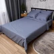 Комплект постільної білизни Moon&Star Satin Stripe Ocean Steel євро 200х220 наволочки 4х70х70 (MS-820017094) - зображення 1
