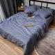 Комплект постільної білизни Moon&Star Satin Stripe Ocean Steel євро 200х220 наволочки 4х70х70 (MS-820017094) - зображення 5