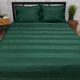 Комплект постельного белья Moon&Star Satin Stripe Emerald Luxe King Size 220x240 наволочки 2х40х60 (MS-820016975) - изображение 2