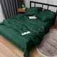Комплект постельного белья Moon&Star Satin Stripe Emerald Luxe King Size 220x240 наволочки 2х40х60 (MS-820016975) - изображение 5