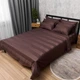 Комплект постельного белья Moon&Star Satin Stripe Arabica Евро 200х220 наволочки 2х40х60 (MS-820016845) - изображение 1