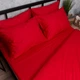 Комплект постельного белья Moon&Star Сатин Premium Red Velvet Евро 200х220 наволочки 2х50х70 (MS-820016776) - изображение 6