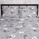 Комплект постільної білизни Moon&Star Мікросатин Premium Silver Flowers Полуторний 143х210 наволочки 2х40х60 (MS-820016290) - зображення 3
