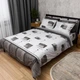 Комплект постільної білизни Moon&Star Бязь Gold Люкс Urban Grey Полуторний Євро 160х220наволочки 4х70х70 (MS-820015424) - зображення 1