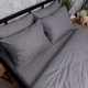 Комплект постільної білизни Moon&Star Satin Stripe Silver Stripe євро 200х220 наволочки 4х70х70 (MS-820017164) - зображення 6
