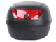 Кофр (багажник) для мотоцикла задний TT AGRO MOTO YM-0807 (V-28L) 39.5×39.5×30 черный с красным - изображение 3