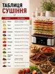 Сушилка универсальная для овощей и фруктов электрическая Zepline ZP-00349 1000 Вт на 7 лотков с регулировкой температуры 35–80°C для мяса, рыбы и трав дегидратор на 7 ярусов - изображение 3
