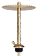 Кальян Trumpet Moar Gold Craft 49см из нержавеющей стали золотистый на уплотнителе - изображение 3