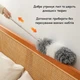 Щетка для уборки пыли телескопическая для очистки высоких поверхностей с микрофибровой насадкой 250 см серая R9797 - изображение 7