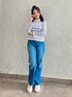Поло женское Uniqlo 476921315 S Белый/Голубой (1159863058) - изображение 2