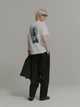 Футболка хлопковая оверсайз длинная женская Uniqlo 251753516 XL Белая (1159865375) - изображение 10