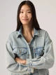 Куртка джинсова жіноча Levi`s 333690159 XL Блакитна (1159865472) - зображення 4