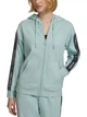 Толстовка на молнии на флисе с капюшоном женская Calvin Klein 503841346 XL Зеленая (1159865566) - изображение 1