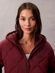 Куртка демисезонная с капюшоном женская Calvin Klein 418639714 XS Бордовая (1159916653) - изображение 4