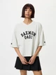 Футболка хлопковая оверсайз короткая женская Uniqlo 360921781 XL Серая (1159902182) - изображение 1