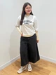 Футболка хлопковая оверсайз короткая женская Uniqlo 360921781 XL Серая (1159902182) - изображение 5