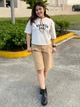 Футболка хлопковая оверсайз короткая женская Uniqlo 360921781 XL Серая (1159902182) - изображение 10