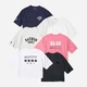 Футболка хлопковая оверсайз короткая женская Uniqlo 360921781 XL Серая (1159902182) - изображение 20