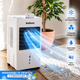 Напольный мобильный кондиционер Daikens 8л Климатизатор для дома 3800w Переносной охладитель-увлажнитель с пультом ДУ белый - изображение 7