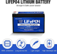Літієвий акумулятор ECO-WORTHY LiFePO4 12V 8Ah (96Wh) з BMS 3000+ циклів акумуляторна батарея глибокого циклу - зображення 2