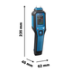 Вимірювач вологості Bosch Professional GMP 1-13 (0601078000) - зображення 2