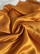 Ткань Атлас двусторонний Морковный - изображение 6