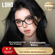 Очки LOHO с оправой «кошачий глаз», женские, черные, с защитой от синего света - изображение 6