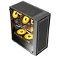 Игровой корпус AOC CG276B для настольных ПК (материнская плата ATX, быстросъемная панель на магнитах, 8 мест для вентиляторов, боковая панель из стекла, поддержка водяного охлаждения 240 мм, многоканальная сетчатая вентиляция) - изображение 7
