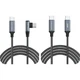 CABLE CREATION, Кабель для швидкої зарядки 240 Вт з коліном, кабель для зарядки та передачі даних Type-C, 3 метри, сумісний з PD3.1, підходить для Apple, Huawei, Xiaomi, Lenovo, комп'ютерів, ноутбуків, телефонів, Mate50/60, Samsung Switch - изображение 2
