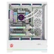 AOC AICG880W белый, корпус для игрового компьютера EATX, панорамный обзор на 270°, быстросъемная конструкция, поддержка двух видеокарт в 9 слотах, совместимость с системами водяного охлаждения 480 мм, цифровой дисплей. - изображение 9