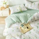 Комплект постільної білизни JD Original Soft Brushed з чотирьох предметів, 120 г м'якої брашованої весняно-літньої міцної двоспальної постільної білизни класу А з простирадлом, підодіяльником, наволочками для ліжка 1,5 метра, Xiangxueqiu Patter - зображення 5