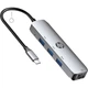 Док-станція розширення HP Type-C, подовжувач USB, адаптер мережевого порту, конвертер USB-мережевий порт, док-станція розширення Mac Type-C, адаптер для комп'ютера Apple - зображення 2