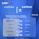 Салфетки PurCotton для лица 100% хлопок, 80 листов x 9 упаковок, 20x20см - изображение 5