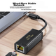 Сетевой адаптер Jinghua N324 / USB Type-C / Gigabit Ethernet / Black - изображение 5