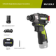 Безщітковий електричний шурупокрут WORX 12V 160N WU132X.3 (2.5AH один акумулятор), електричний дриль, викрутка, міні-сталева гармата - изображение 5
