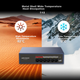 Комутатор HIKVISION 6 портів PoE 100Мбіт/с, металевий, некерований, HK-SF006 - зображення 9