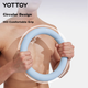 Круглая гантель Yottoy для мужчин и женщин, для домашнего фитнеса, формирователь фигуры, 3 кг, с пластиковым покрытием, цвет «обсидиановый розовый». - изображение 6